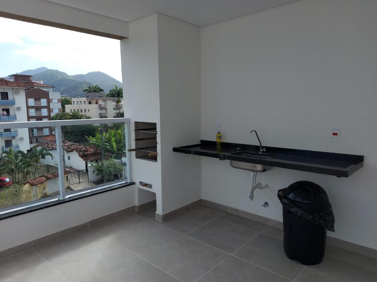 Apartamento Completo em Ubatuba - Tenório - Piscina e Churrasqueira gourmet Exterior foto